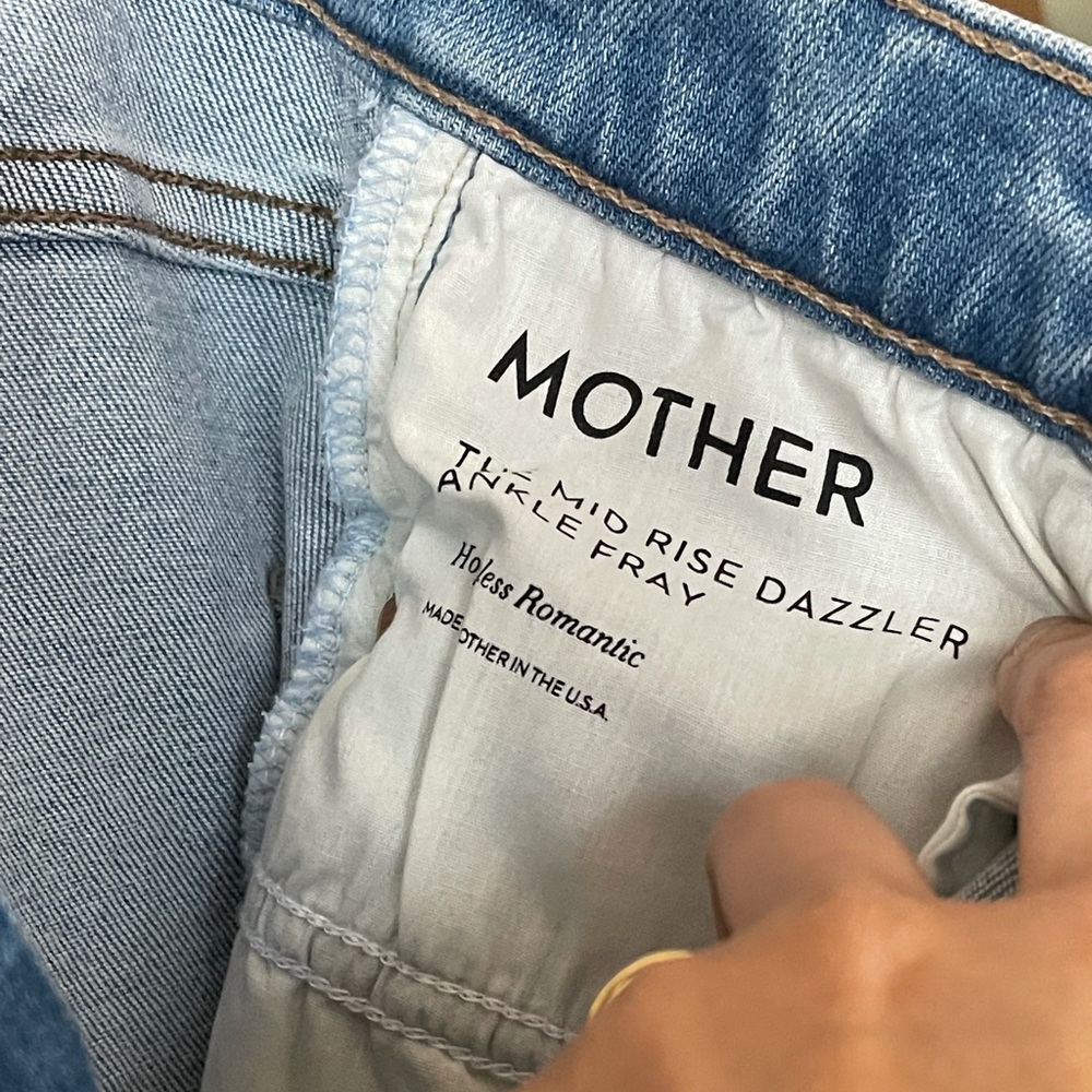 Mother The Dazzler Ripped Mid Rise Ankle Slim Jeans Hopeless Romantic.Sz 26
#28 - Picture 5 of 8